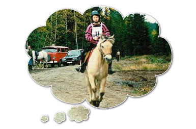 Jag och Girl p en terrnghoppning i Hrnsand 1988